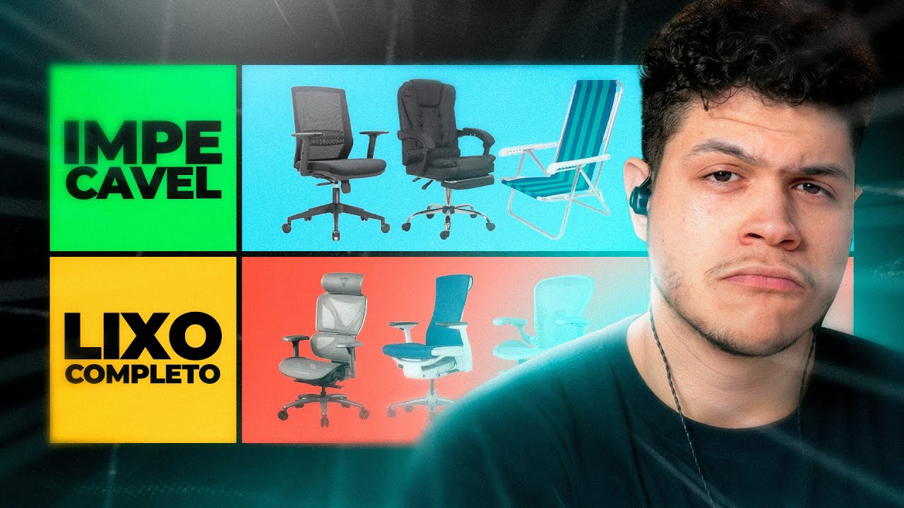 TIER LIST MELHORES Cadeiras ERGONÔMICA e GAMER para COMPRAR em 2026!!! - TOP 15