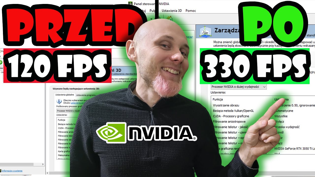 💻 JAK UZYSKAĆ NAJLEPSZĄ WYDAJNOŚĆ W GRACH ORAZ MIEĆ WIĘCEJ FPS 🔥 - PANEL KONTROLNY NVIDIA