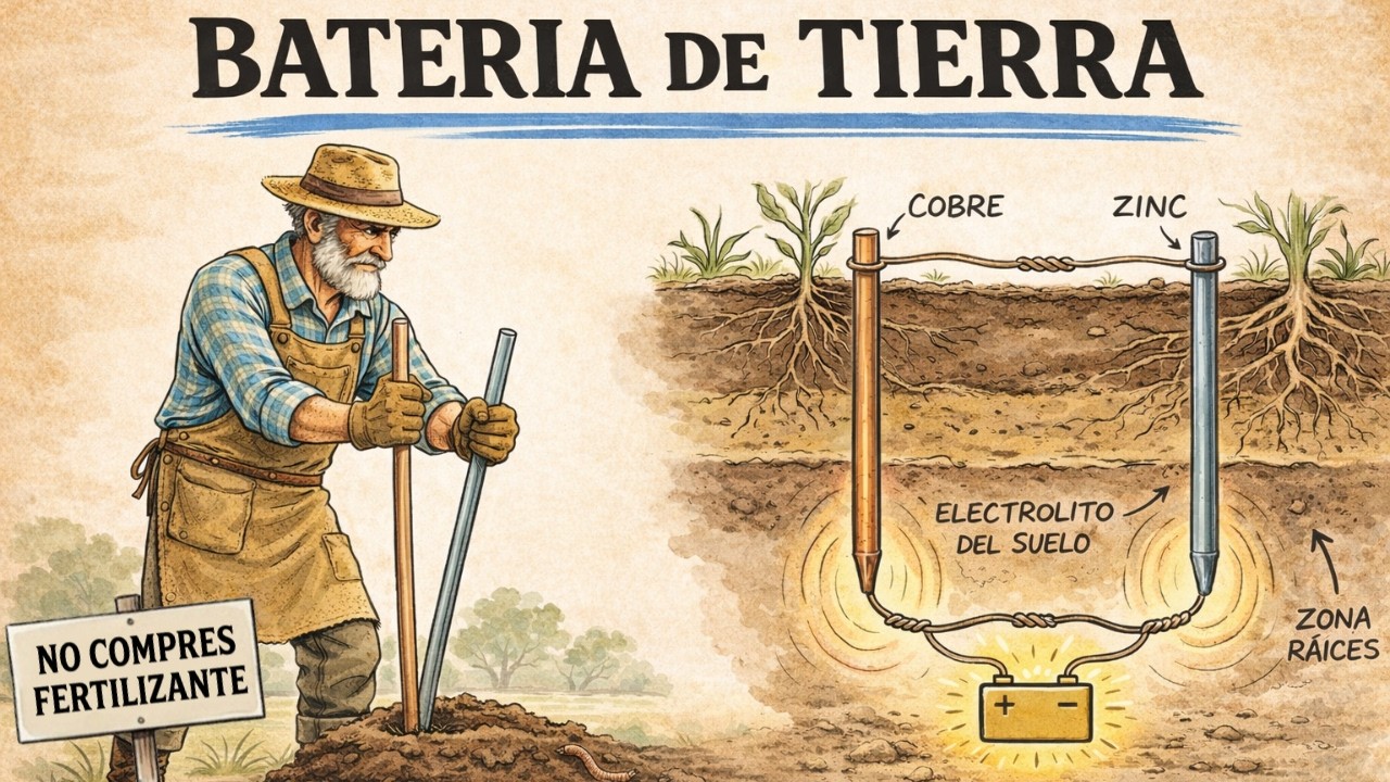 Conectar Dos Metales Duplica el Crecimiento de las Plantas — El Secreto de la 