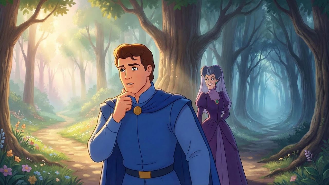 The Prince's Fateful Encounter in the Enchanted Forest: Will the Stepmother Take Action?