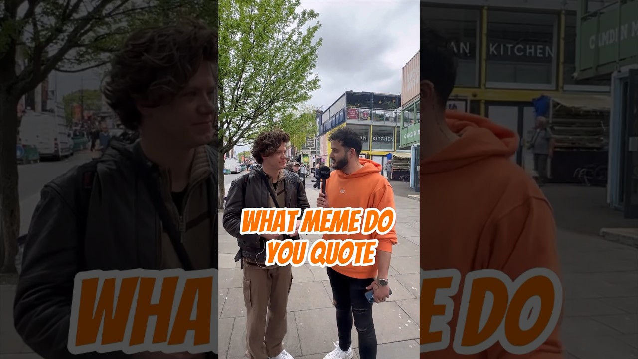 What meme do you quote on a daily basis? 😂 #interview #shorts #comedy #funny #fun #meme