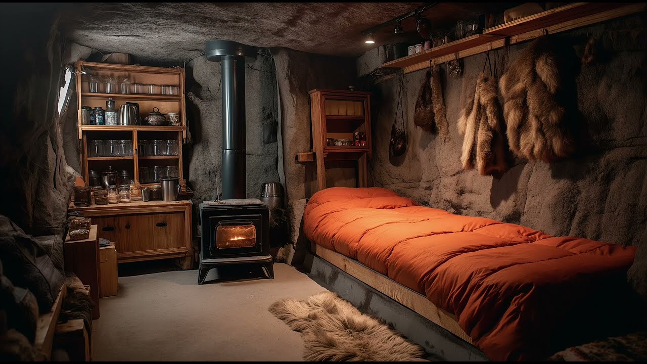 SafeHouse | Warm Cave Bunker  &ndash; Fireplace Crackles & Underground Ambience for Deep Rest