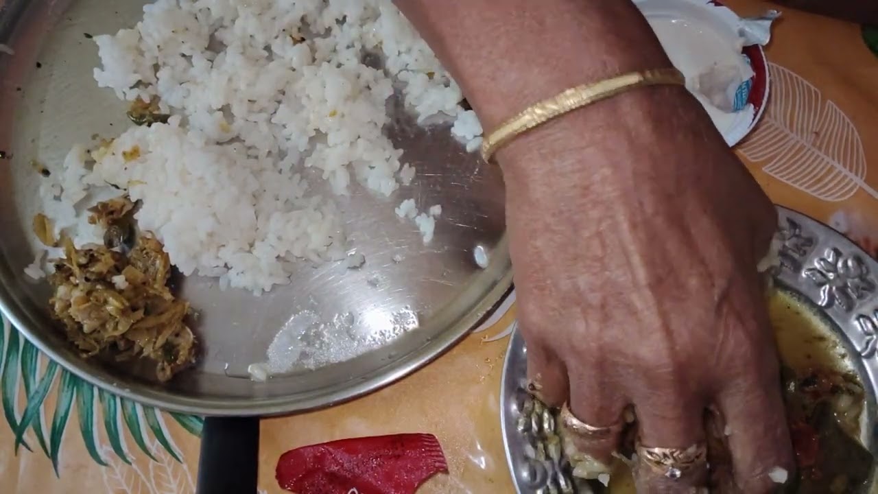 Fish Curry,Eggplant fry, Vegetable curry with rice. LIKE AND SUBSCRIBE 🤤 #asmr #food 