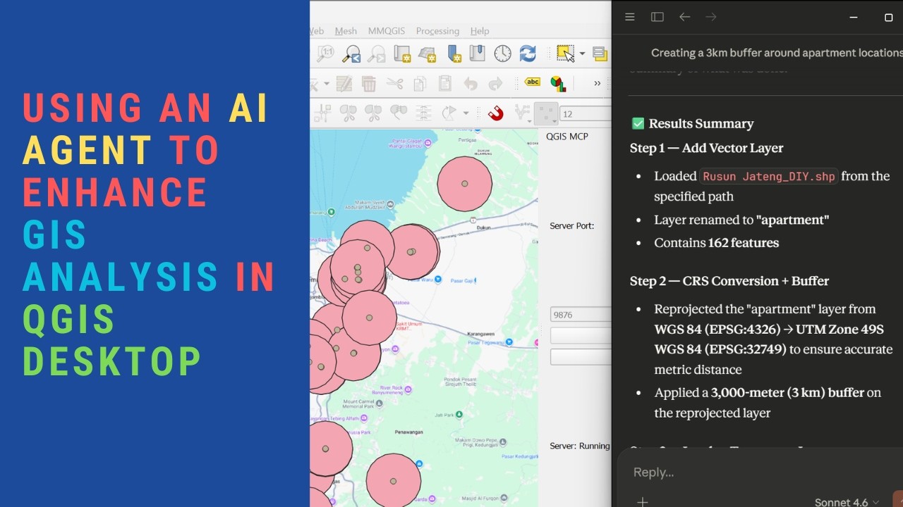 Using AI Agent to Enhance GIS Analysis in QGIS Desktop