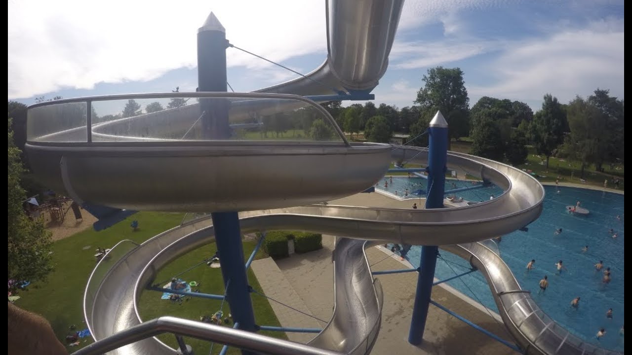 Freibad Rosental Vaihingen- Wasserrutsche (100m!!!)