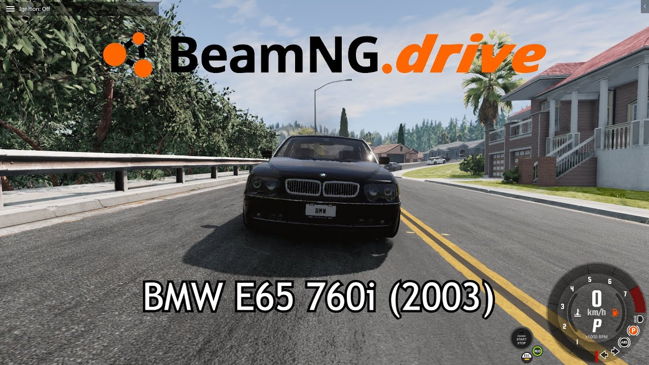 BMW E65 760i (2003) in BeamNG #1