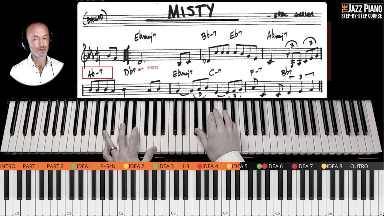 How To Play MISTY PART 2 Improvisation 🎹😃
