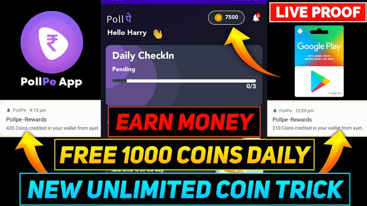 Pollpe App Se Paise Kaise Kamaye | Pollpep Unlimited Trick|How To Earn Money FromPllpe App