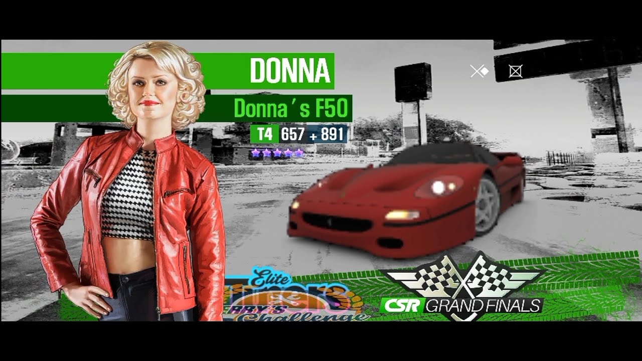 CSR2 Beating Donna Banks & Her F40 Ferarri