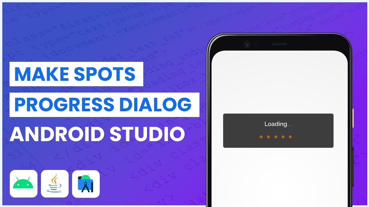 Создайте пользовательский диалог хода выполнения оповещения в Android Studio.
