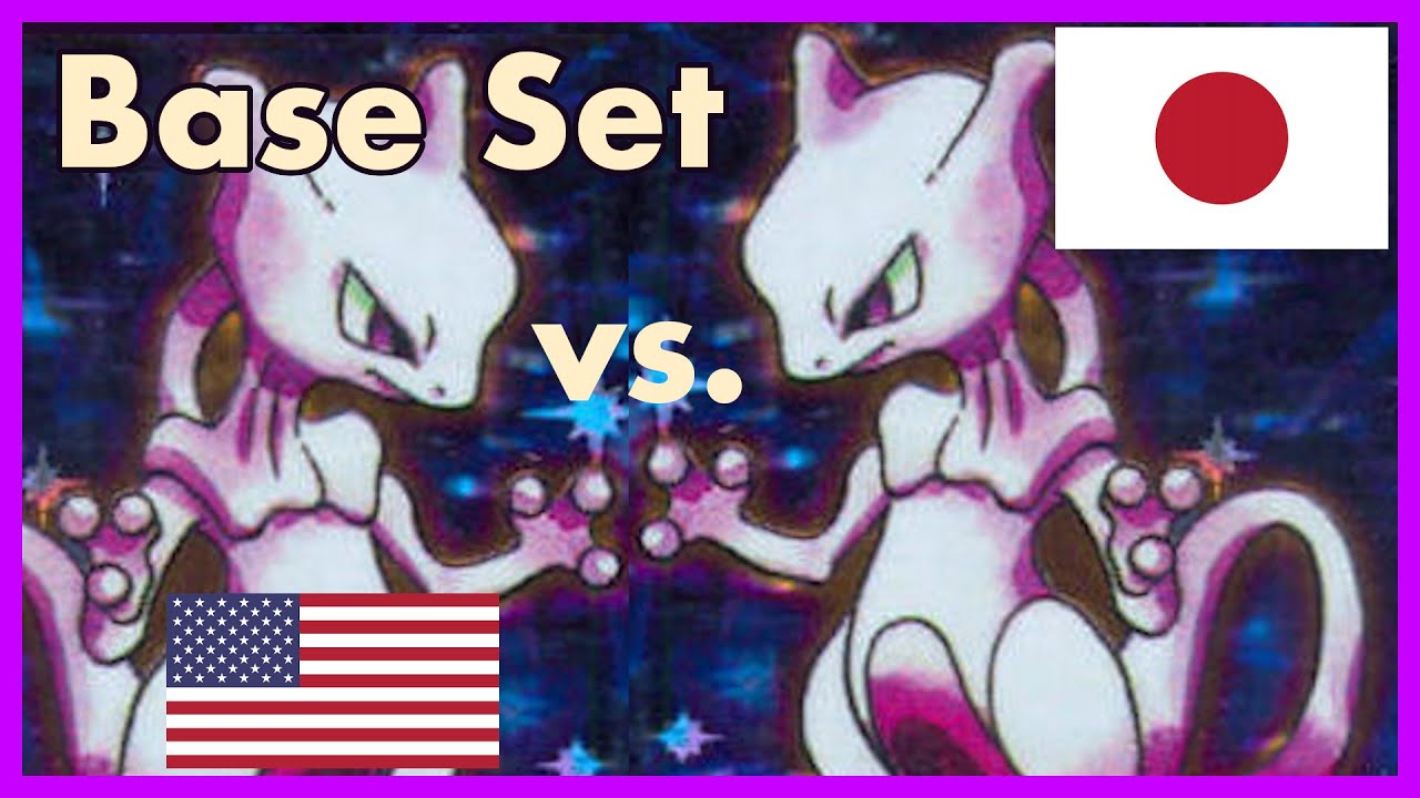 Japanese vs English Pokemon Cards - Base Set
