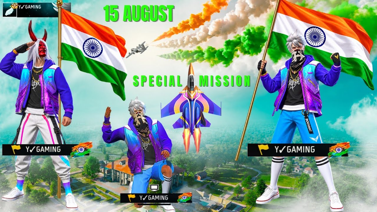 15 August Special 🇮🇳 Soldier अभी Jinda है ❤&zwj;🔥👿 Mission Tiranga 🔥 - Garena Free Fire