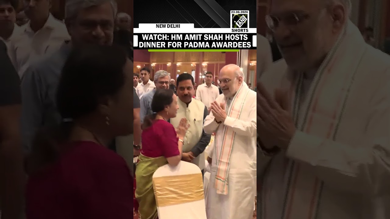WATCH: Union Home Minister Amit Shah hosts dinner for Padma Awardees