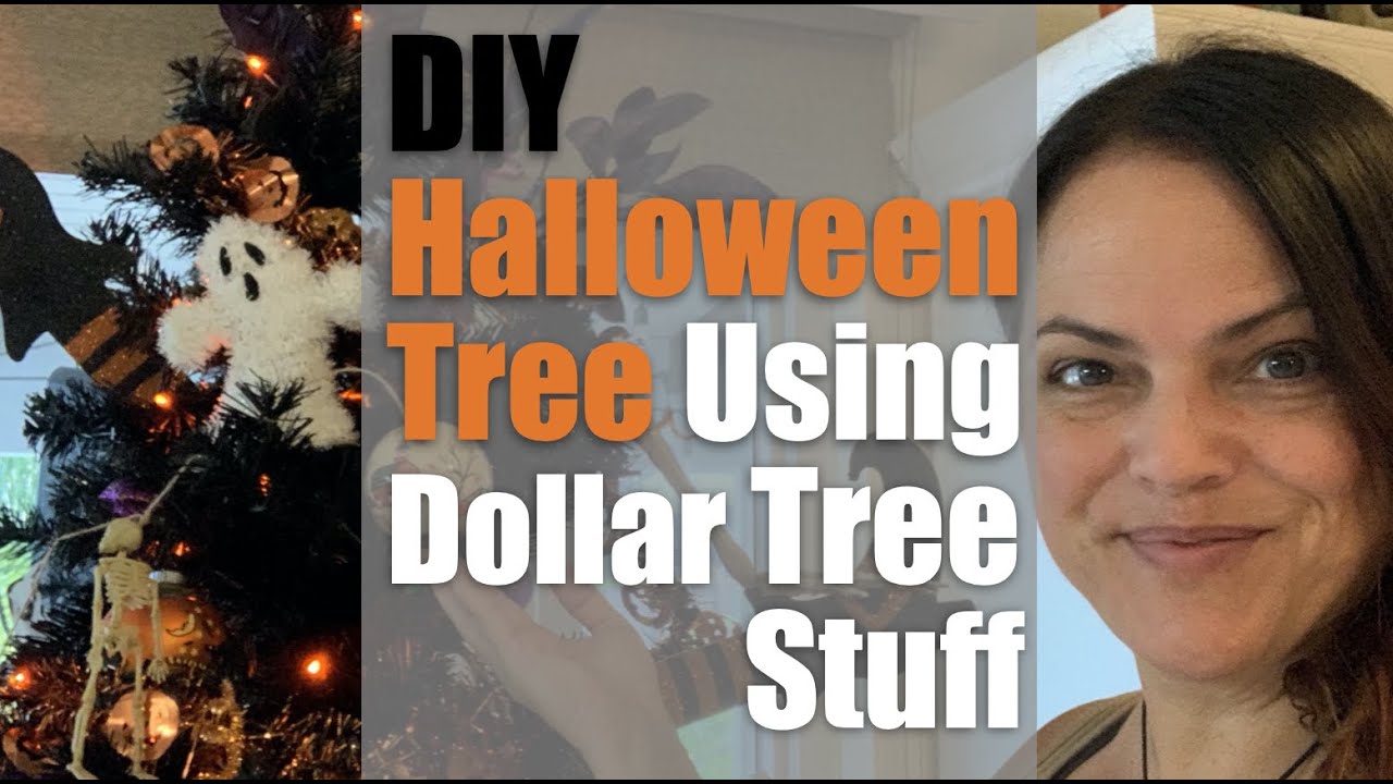 Make a Halloween Tree with Dollar Store Items