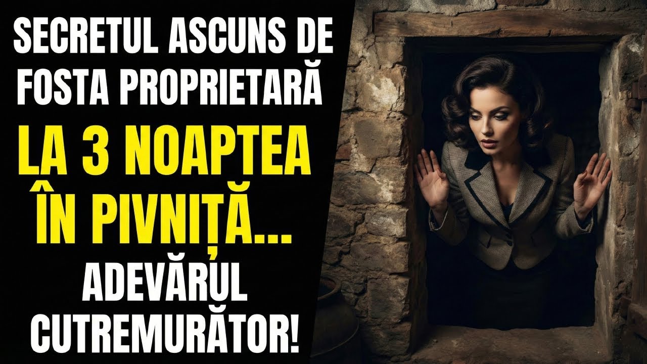 „La ora trei noaptea verifică ce ascunde soțul în beci”, a șoptit ea. M-am uitat și pur și simplu...