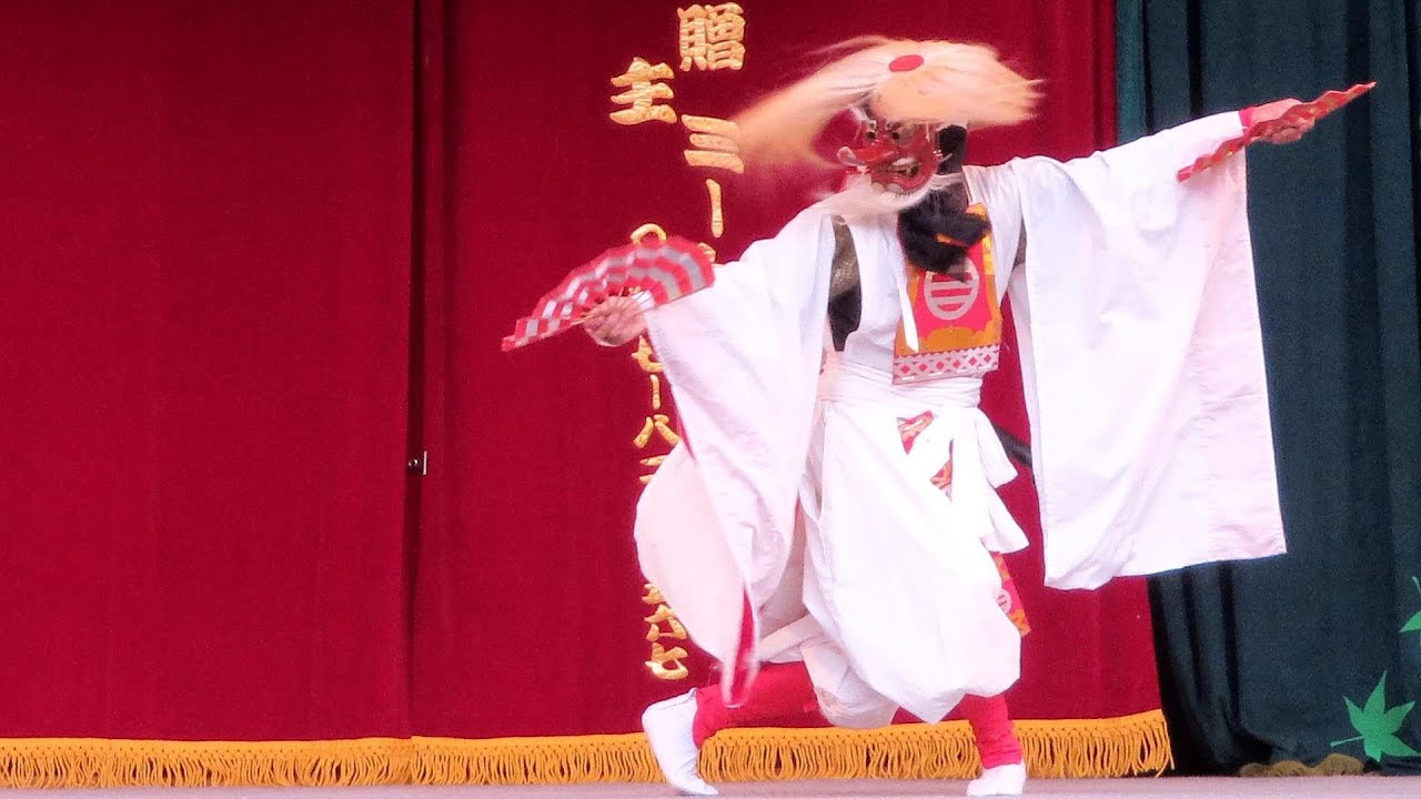 ひろしま油木神楽【曲舞＆猿田彦の舞（事始めの悪魔祓）】油木神楽保存会2022.10.2～第18回帝釈峡スコラ神楽共演大会
