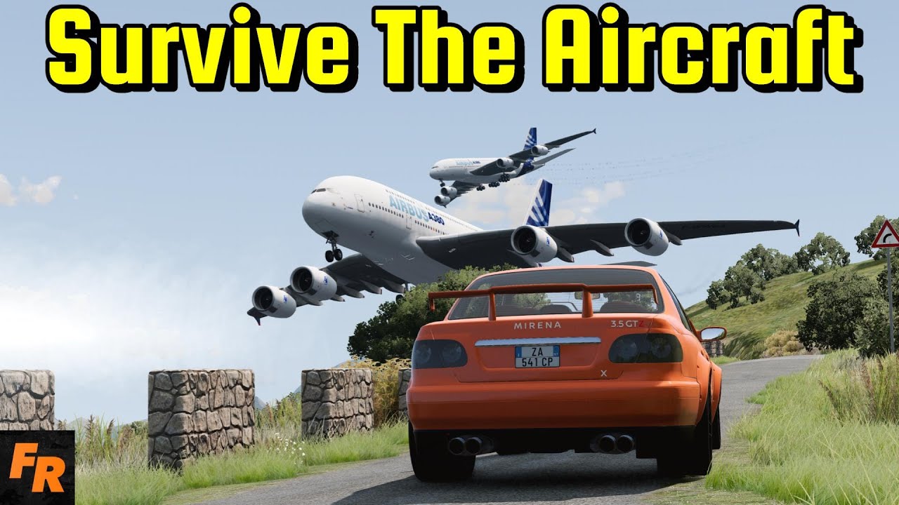 BeamNG Drive - Survive Even Bigger Aircraft!