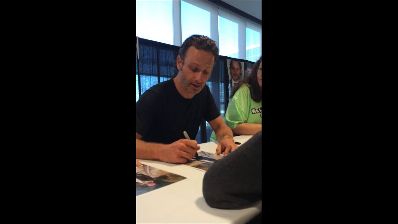 Meeting Andrew Lincoln Walker Stalker Atlanta 2014