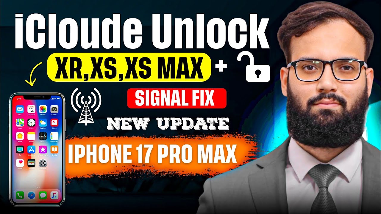 iPhone XR XS XS Max iCloud Unlock With Network |Working Method - Iphone Icloud New update 17 Pro max