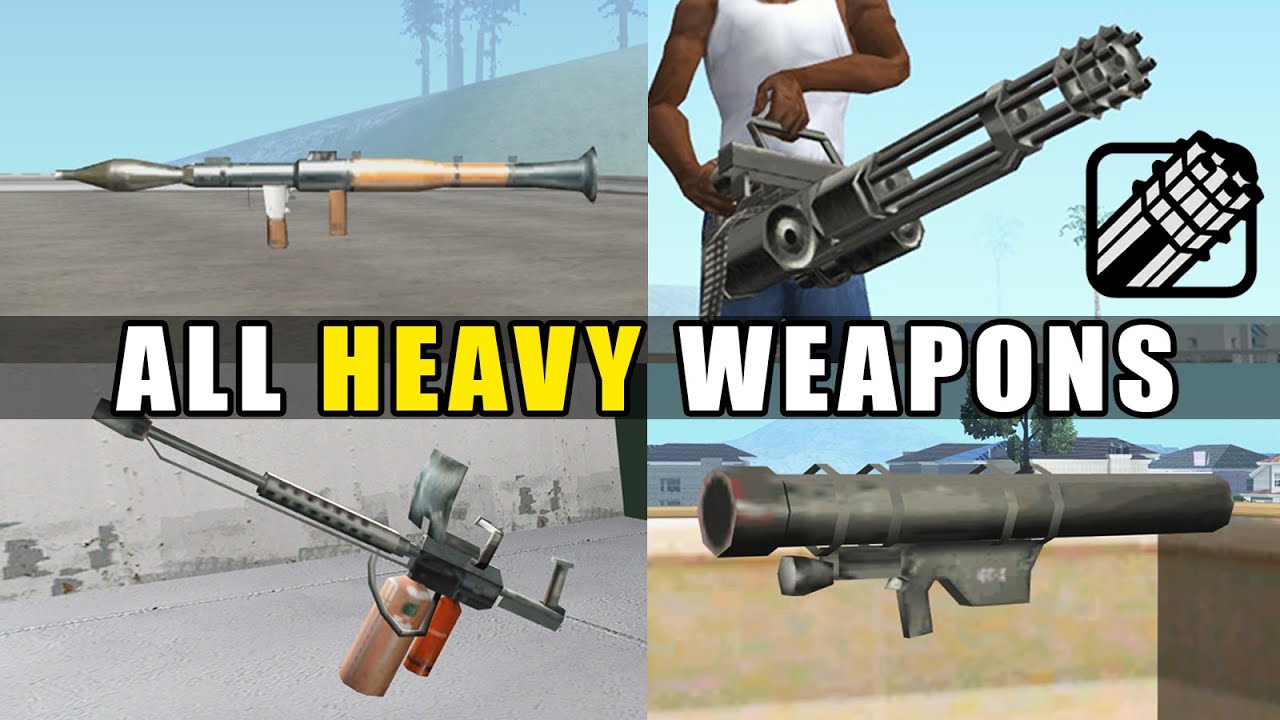 How To Get All HEAVY Weapons in GTA San Andreas (Locations)