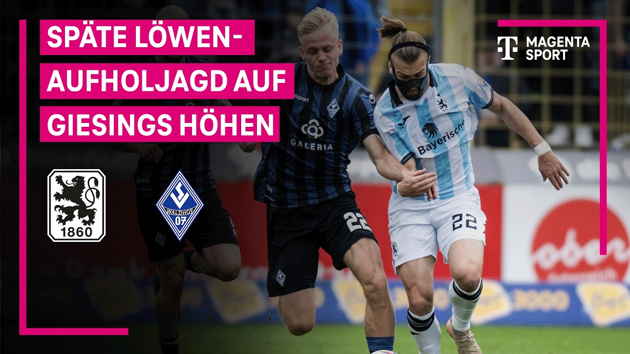 TSV 1860 M&uuml;nchen - SV Waldhof Mannheim, Highlights mit Live-Kommentar | 3. Liga | MAGENTA SPORT
