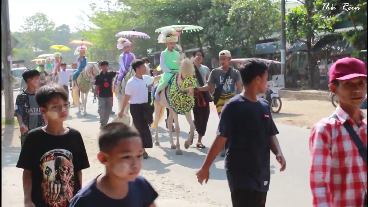 မြတ်မင်းထိန် +နန်းမီမီ မိသားစု ရှင်ပြု အလျူတော်မဂ်လာ🙏🙏🙏