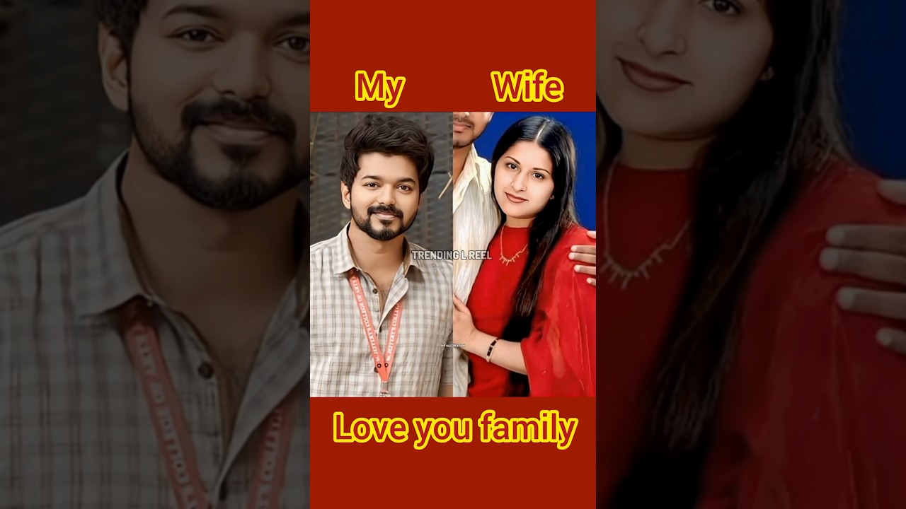 Tamil actor Vijay Thalapathy full Family members 😍 💗 #Tamil #Family #subscribe #ytshorts #cute