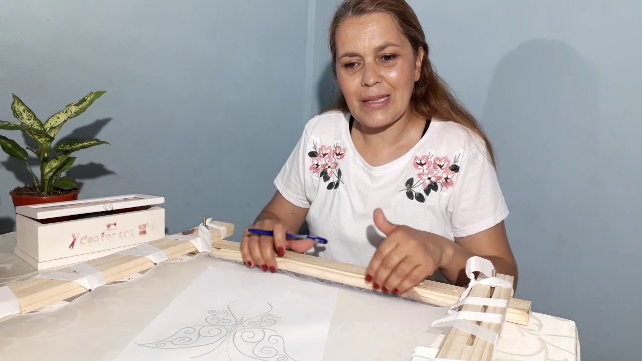 Bordado Luneville , clase 12 , como calcar mis diseños al tul paso a paso