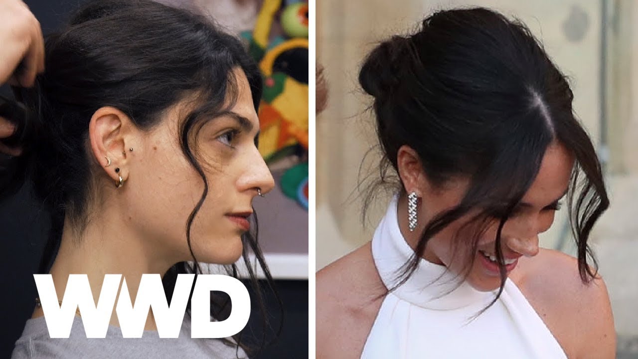 Hairstylist to the Royals Shows How to Recreate Meghan Markle’s Messy Bun