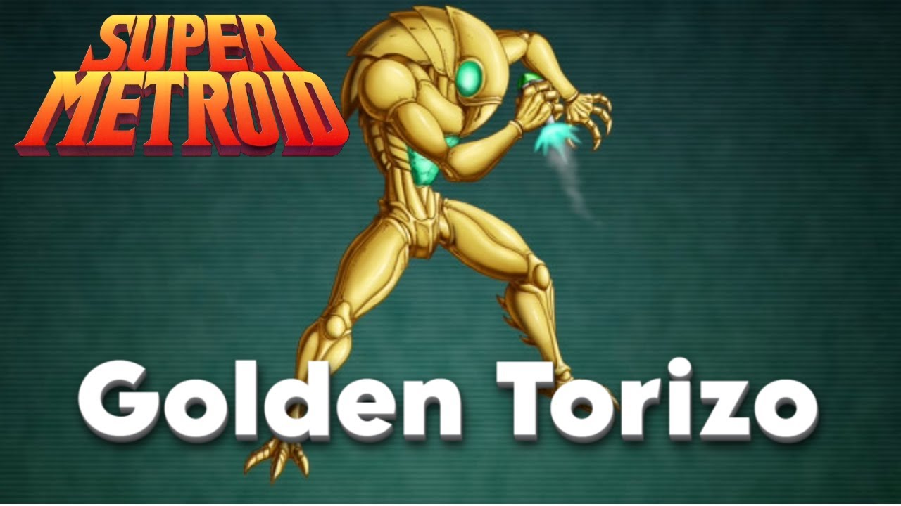 Super Metroid: Golden Torizo Boss Fight - Norfair's Ancient Guardian