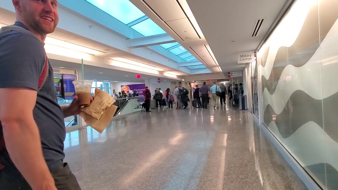 Tulsa International when the tornado sirens go off...