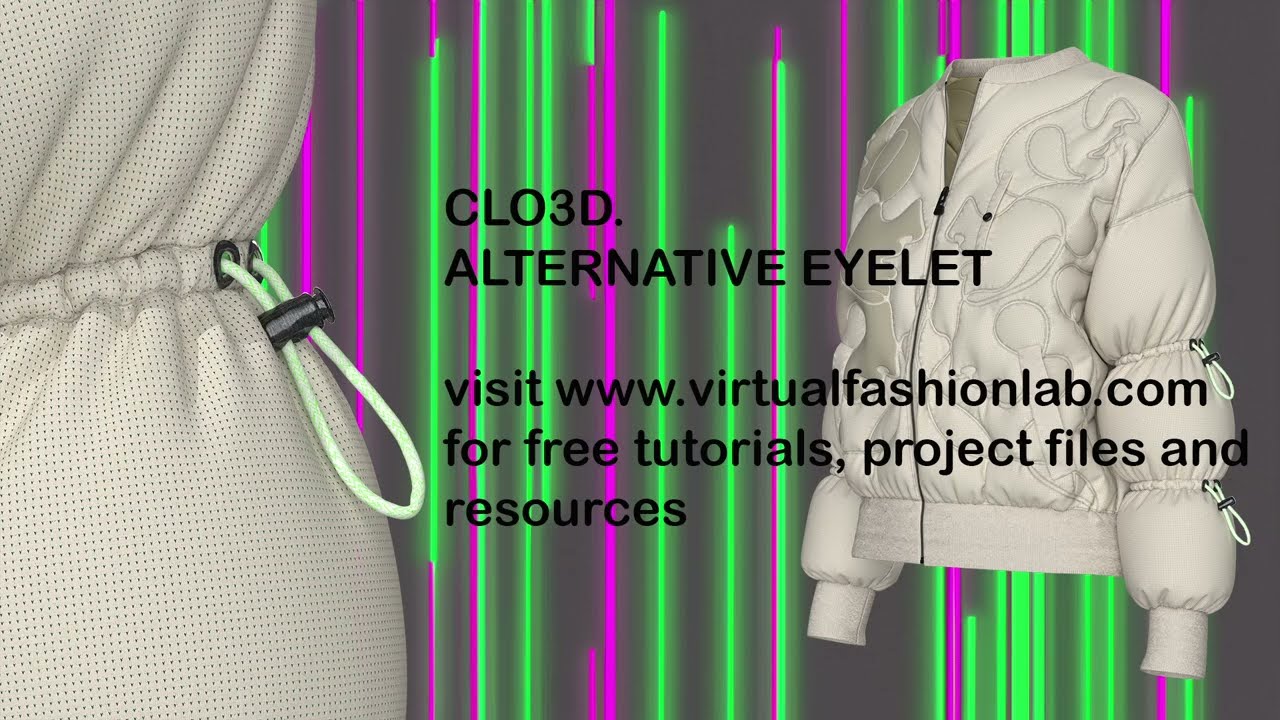 How to create custom eyelet in CLO3D in an alternative way
