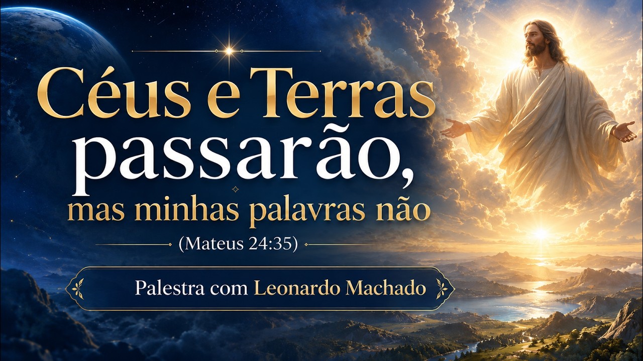 Céus e Terras passarão, mas minhas palavras não (Mateus 24:35) - Leonardo Machado Palestra Espírita