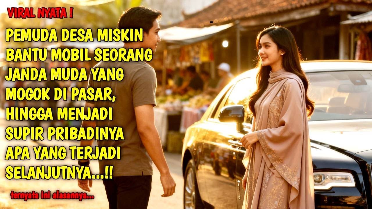 PEMUDA DESA MISKIN BANTU MOBIL SEORANG JANDA MUDA YANG MOGOK DI PASAR, HINGGA - KISAH NYATA VIRAL
