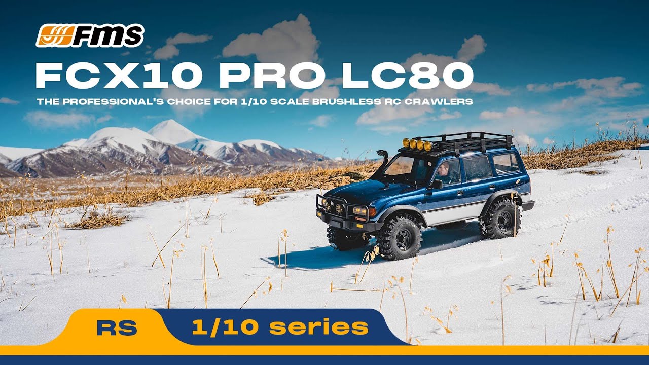 Introducing the FCX10 PRO LC80: The professional's choice for 1/10 scale brushless RC crawlers🚗