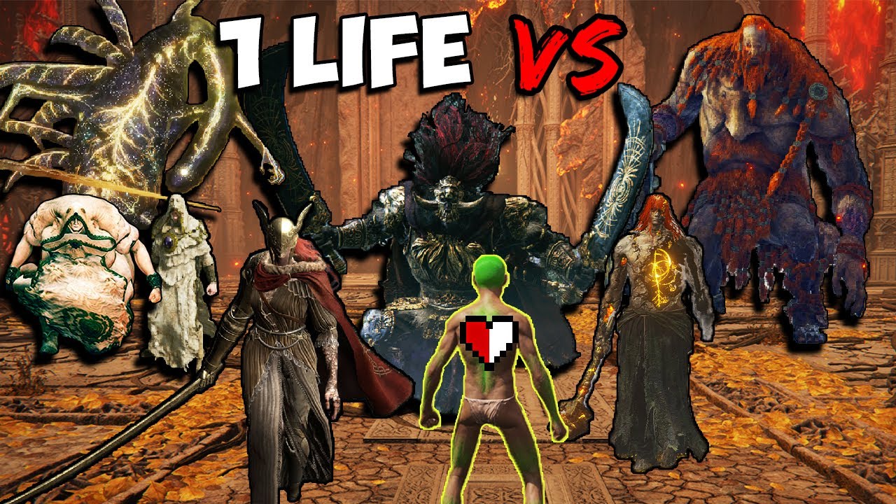 1 Life vs 165 RANDOMIZED Elden Ring Bosses