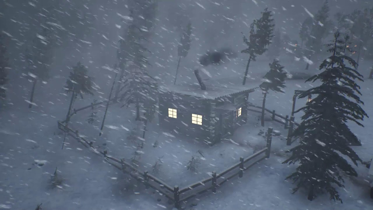 INTENSE BLIZZARD strikes a Lonely Log Cabin. Heavy Howling Wind | Frostbound Cabin Nightfall