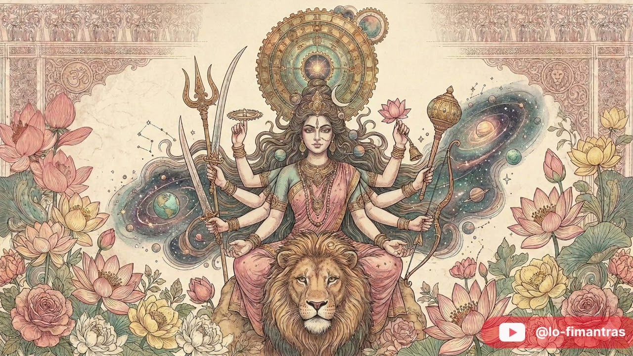 Aigiri Nandini | Lo-Fi Acoustic 🎵 Durga Mantra to Remove Negativity & Obstacles