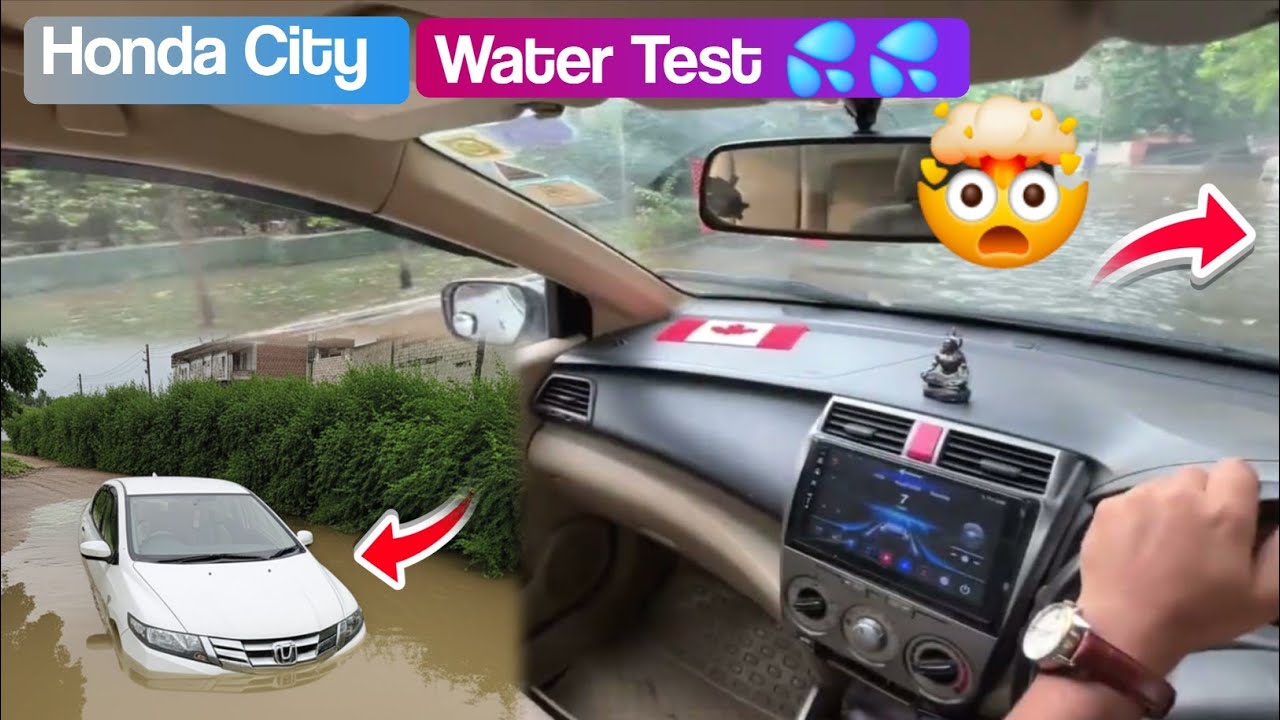 Honda City 2008-12 Model Water Test | Water Wading Capacity | Honda City Water Wading Capacity | 