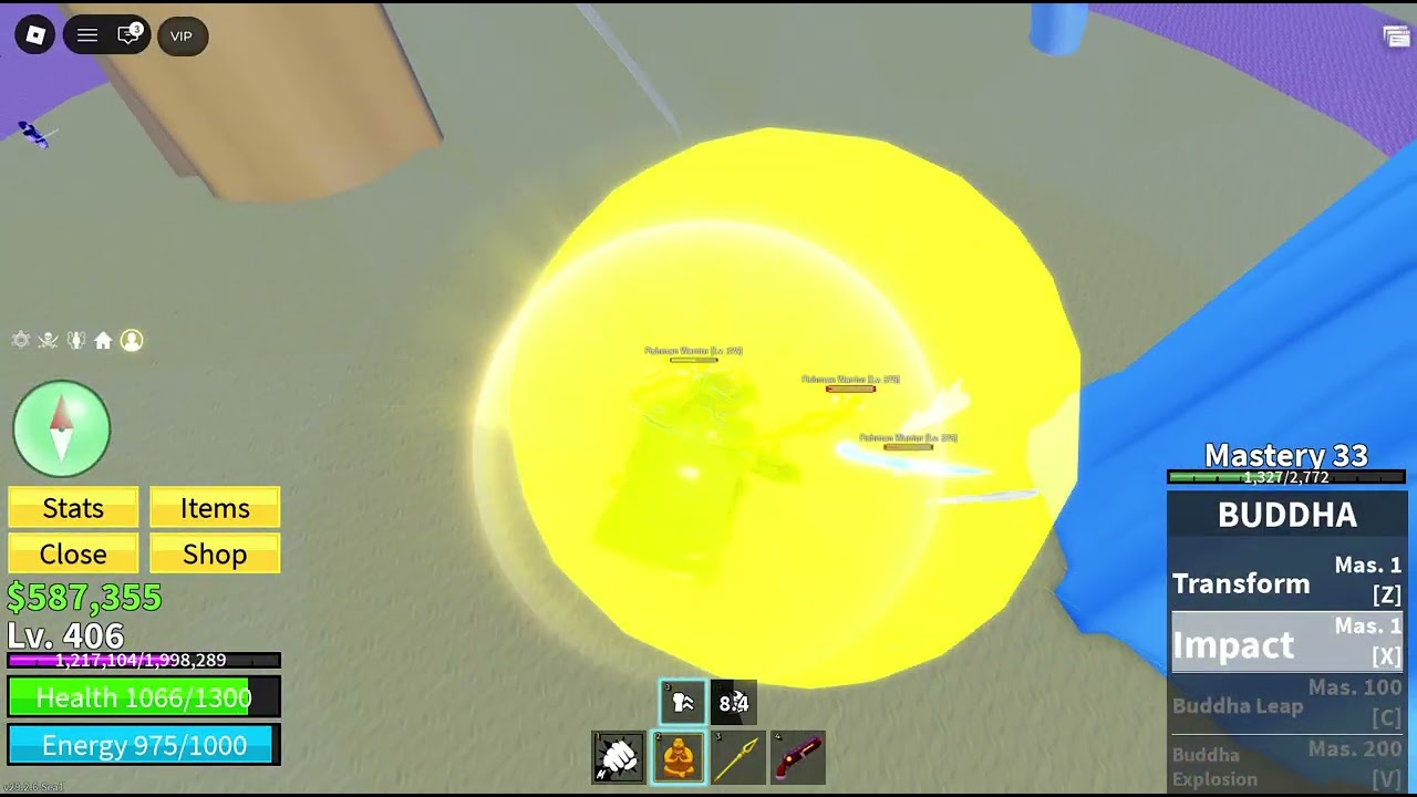 Upgrading perm buddha and using Ice fruit