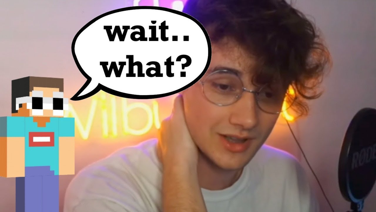 george reacting to wilbur thinking dnf is real