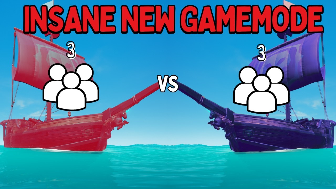 3 man sloop VS 3 man sloop INSANE Gamemode (Sea of Thieves)