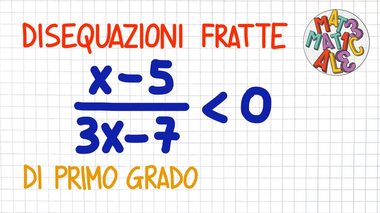 DISEQUAZIONI FRATTE di primo grado _ DF15