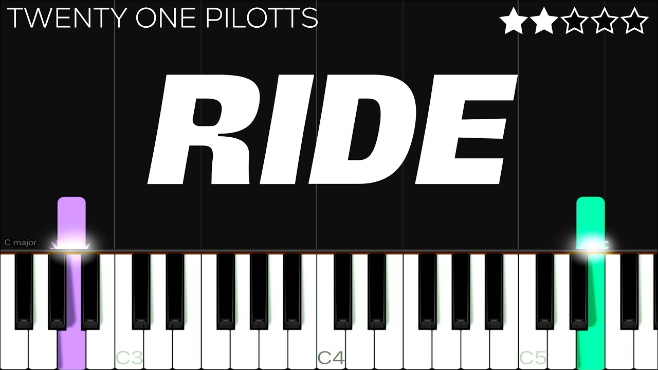 Twenty One Pilots - Ride | EASY Piano Tutorial
