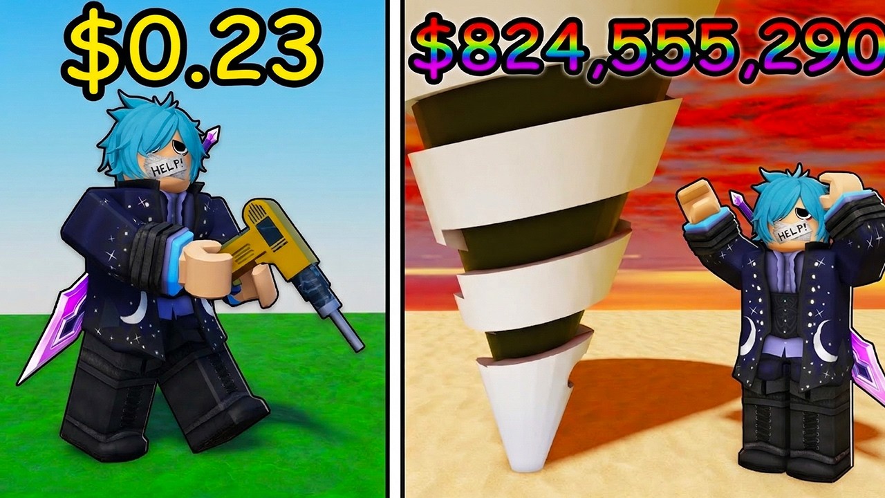 Da NOOB a PRO SCAVANDO con il TRAPANO su ROBLOX!