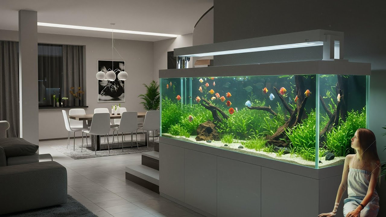 Top 5 Luxury Aquarium Designs for Modern Home with Colorful Fish & Green Plants