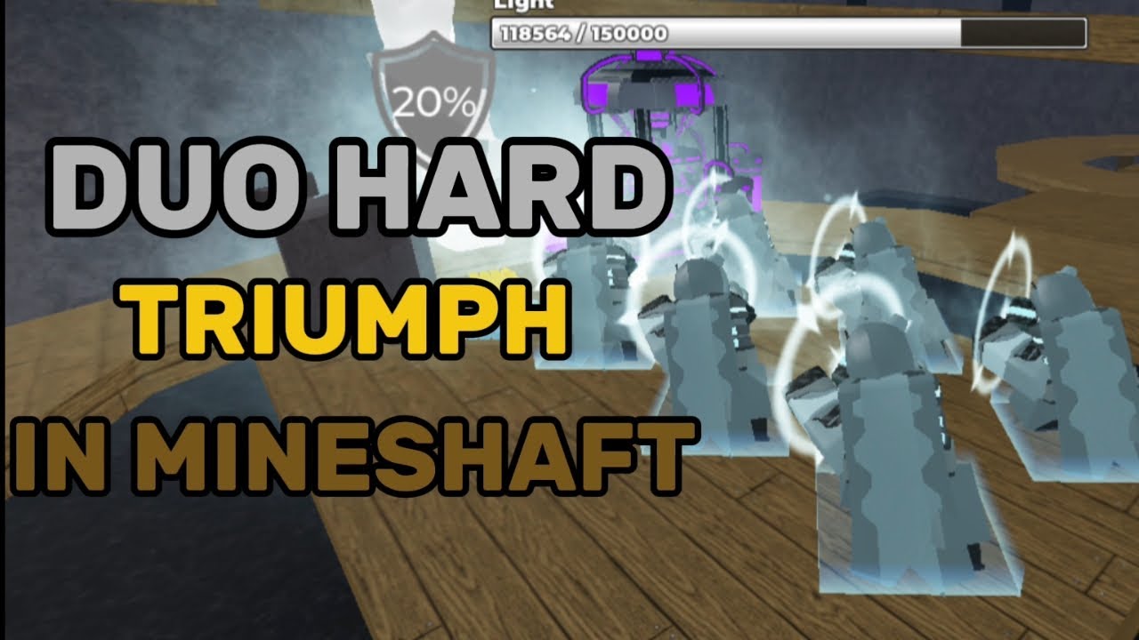 Duo hard mode triumph on mineshaft map | Base Tower Defense