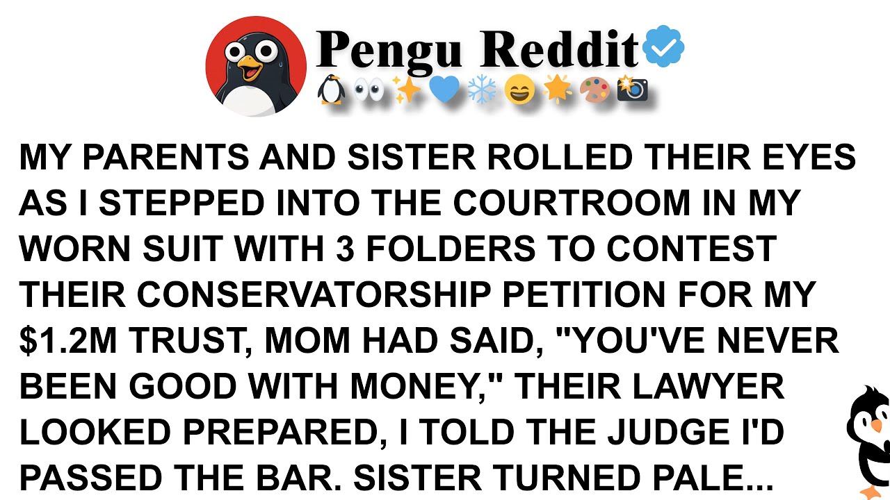 MY PARENTS AND SISTER ROLLED THEIR EYES AS I STEPPED INTO THE COURTROOM IN MY WORN SUIT WITH 3 FOLD