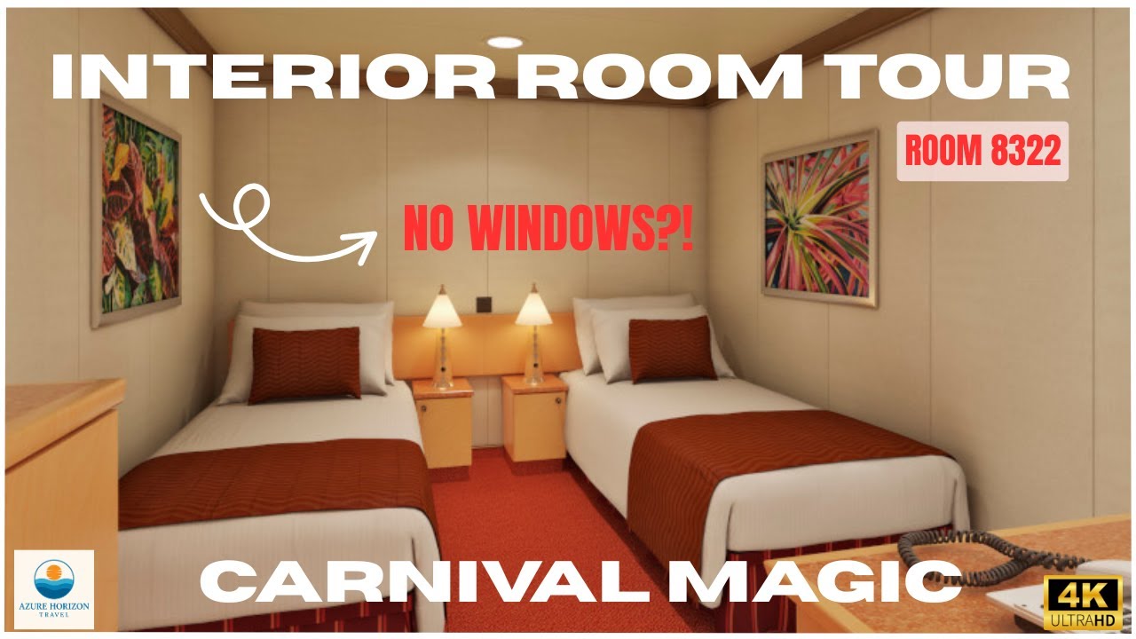 I stayed in the Smallest Room on a cruise ship! | Carnival Magic Cruise INTERIOR Room TOUR 2025