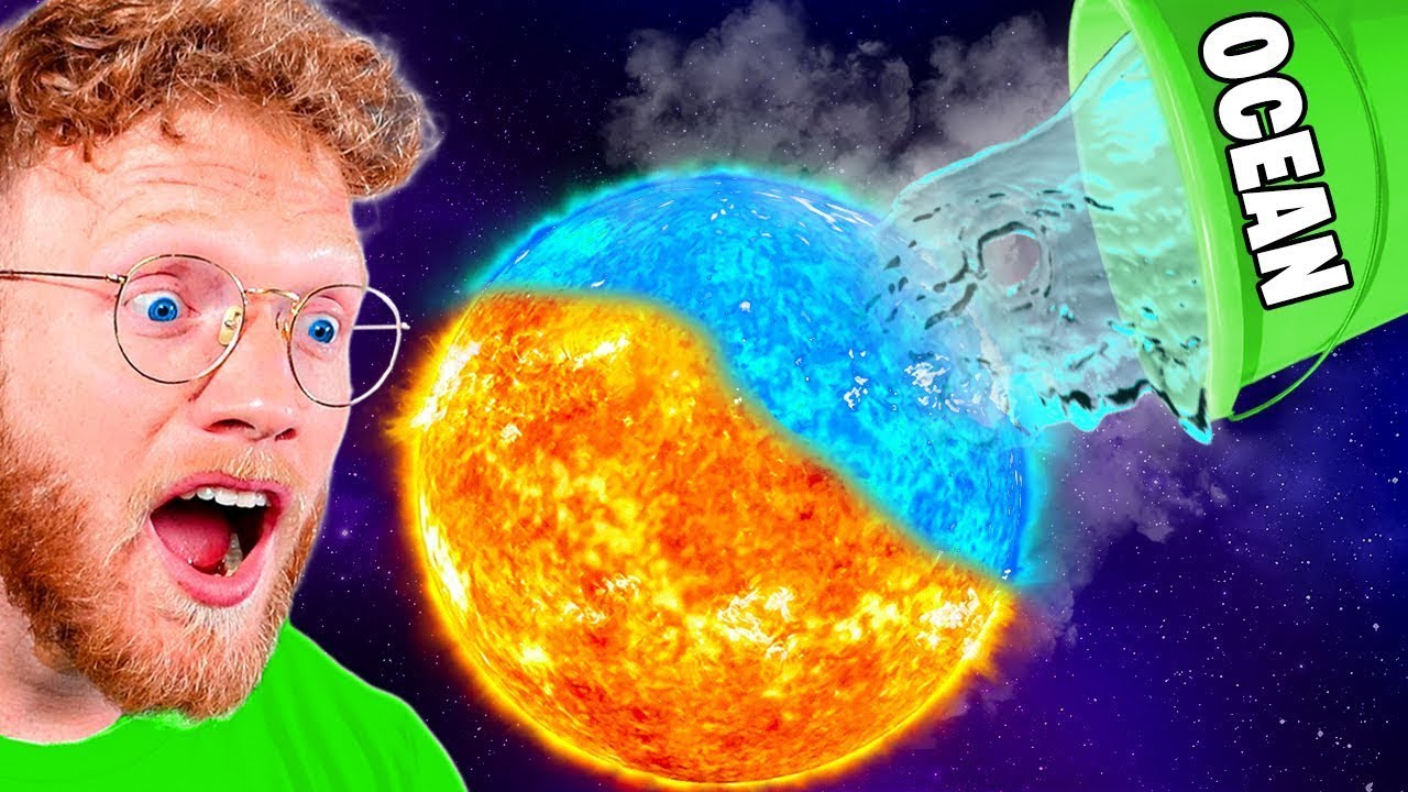 WHAT HAPPENS If You Pour ALL EARTHS WATER On The SUN? *movie*